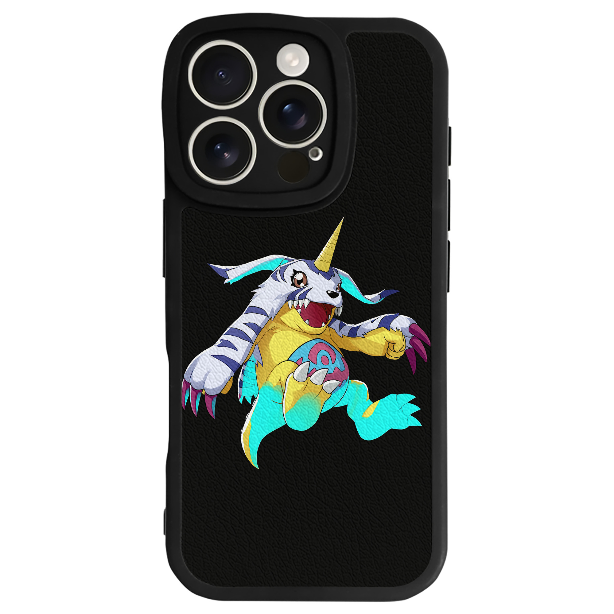（画像用） Digimon デジタルモンスター/デジモン 【iPhone 16シリーズ対応】シリコンスマホケース（レザー調） 材質：シリコン